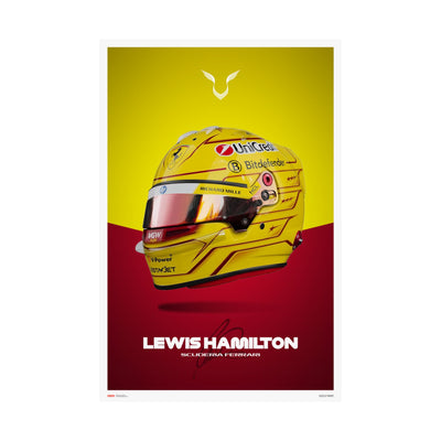 Lewis Hamilton Signature Poster