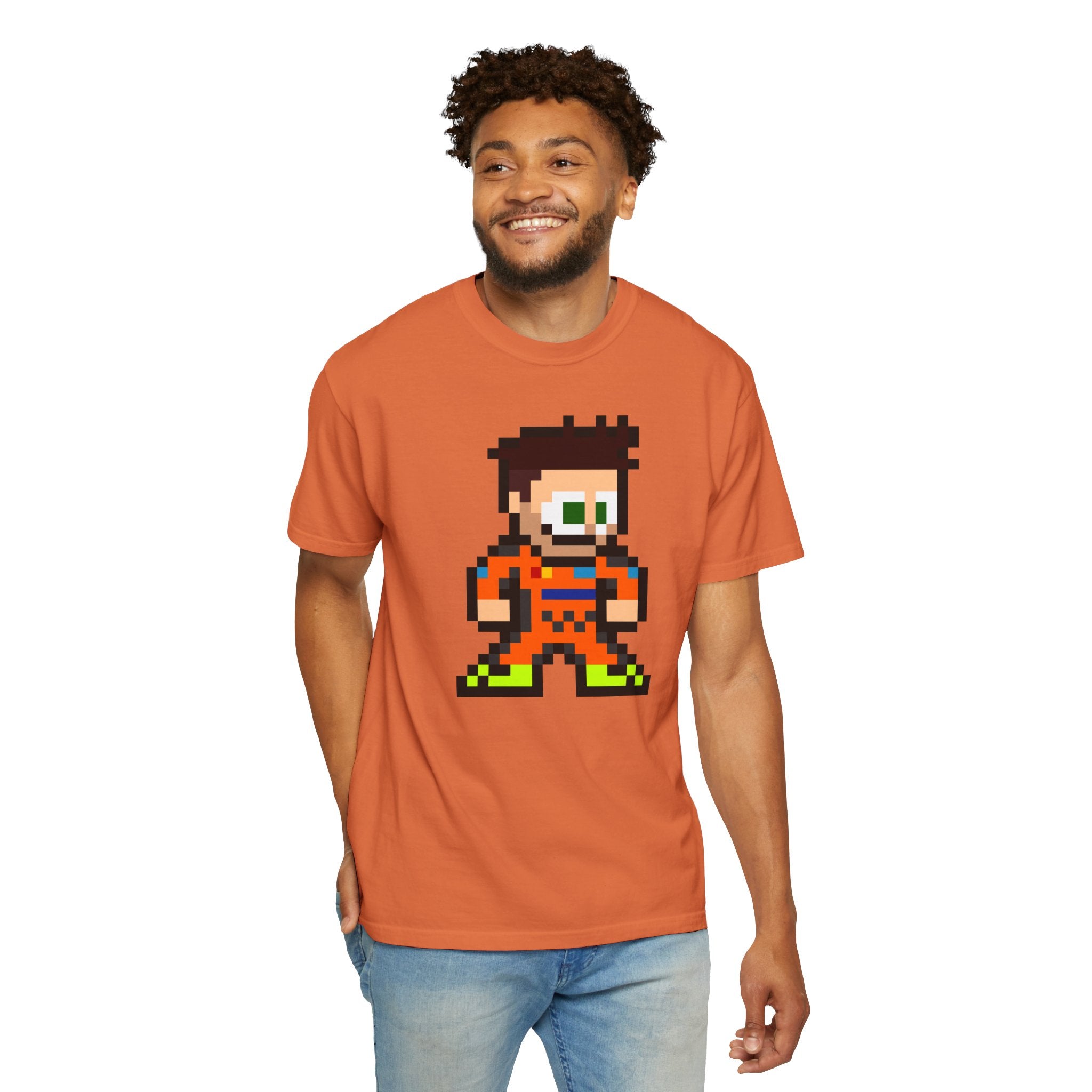 8-bit Lando Norris Adult Heavyweight 100% Cotton T-shirt
