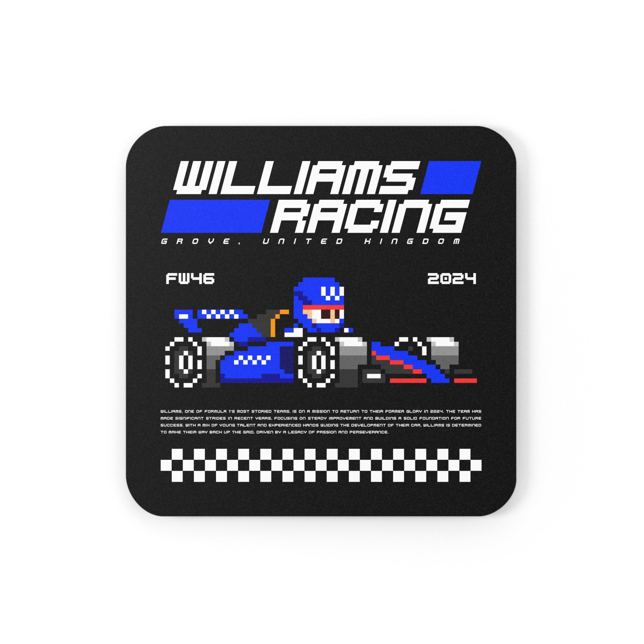 Williams 8-bit Team Cork Coaster