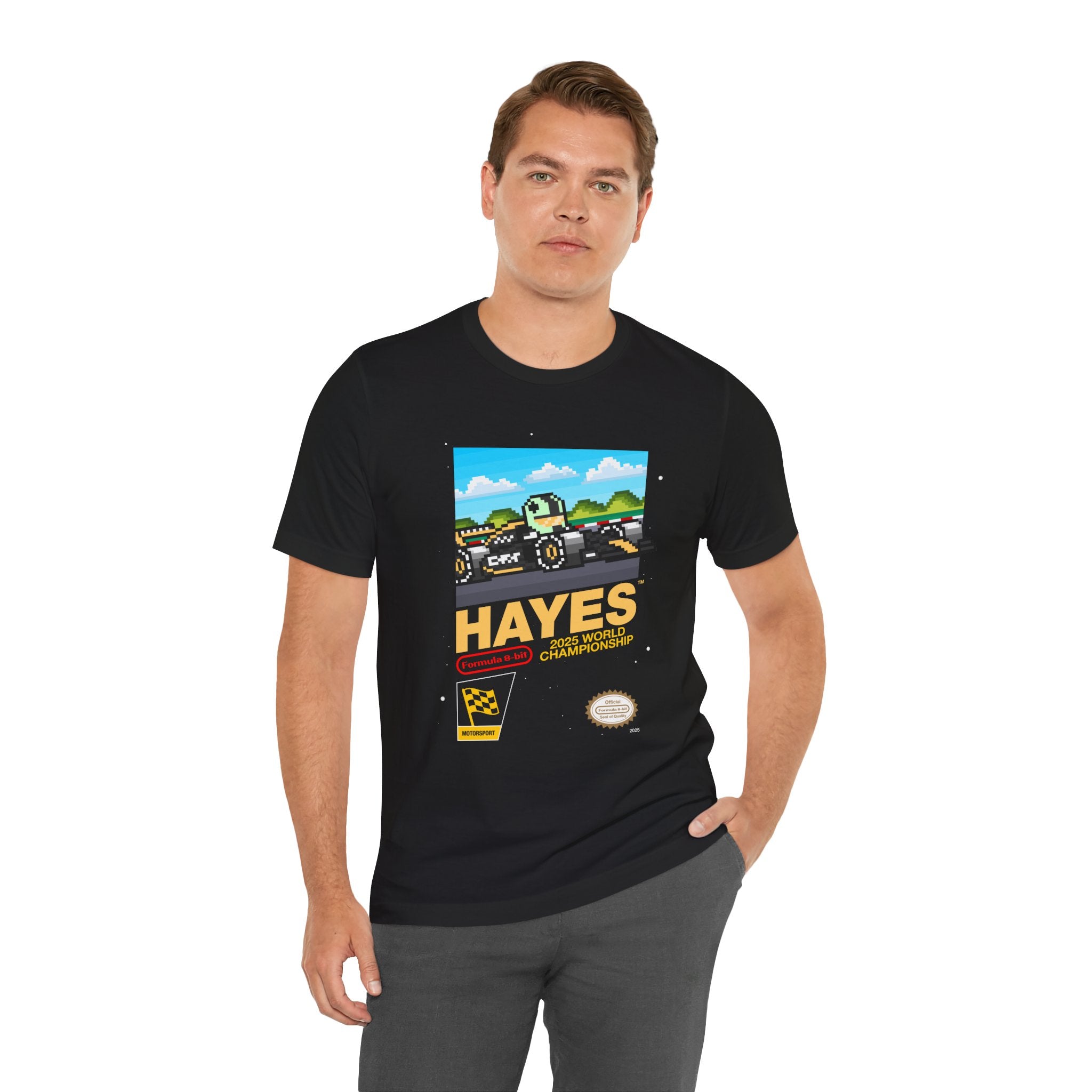 F1 Movie Sonny Hayes 8-bit Game T-shirt