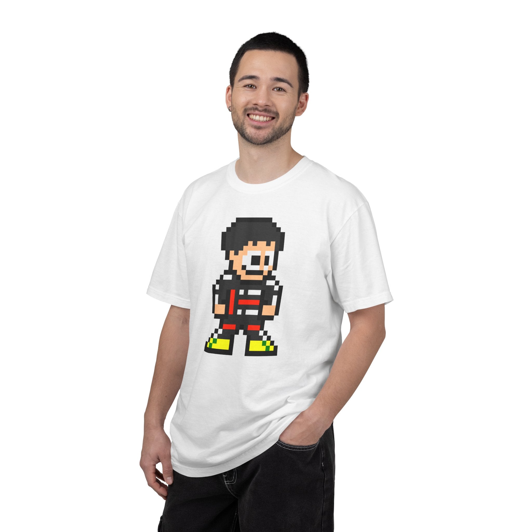 8-bit Gabriel Bortoleto Adult Heavyweight 100% Cotton T-shirt