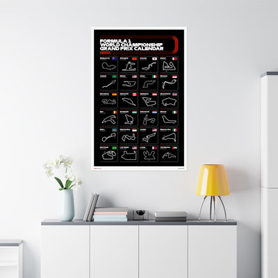 2025 Grand Prix Calendar Poster