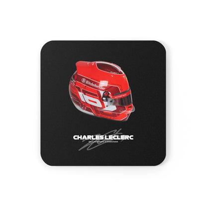 Charles Leclerc Signature Cork Coaster