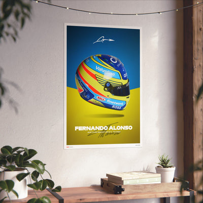 Fernando Alonso Signature Poster