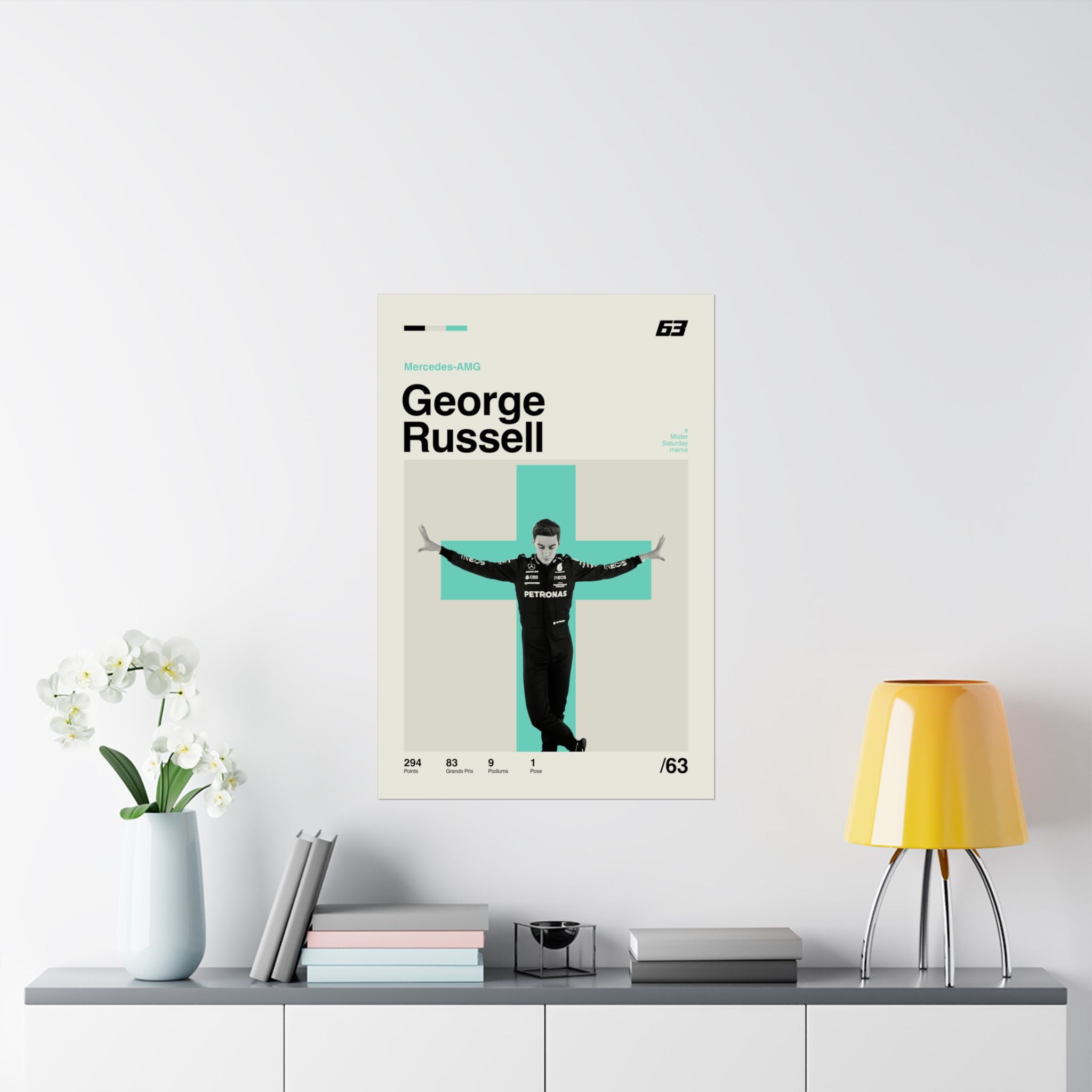 George Russell Mid-century Poster