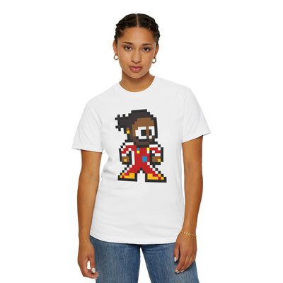 8-bit Lewis Hamilton Adult Heavyweight 100% Cotton T-shirt