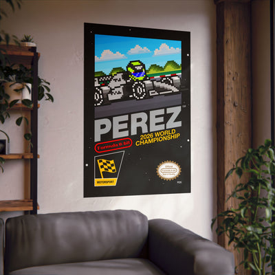 Perez 8-bit Game Poster