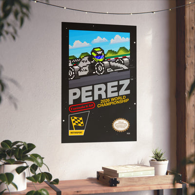 Perez 8-bit Game Poster