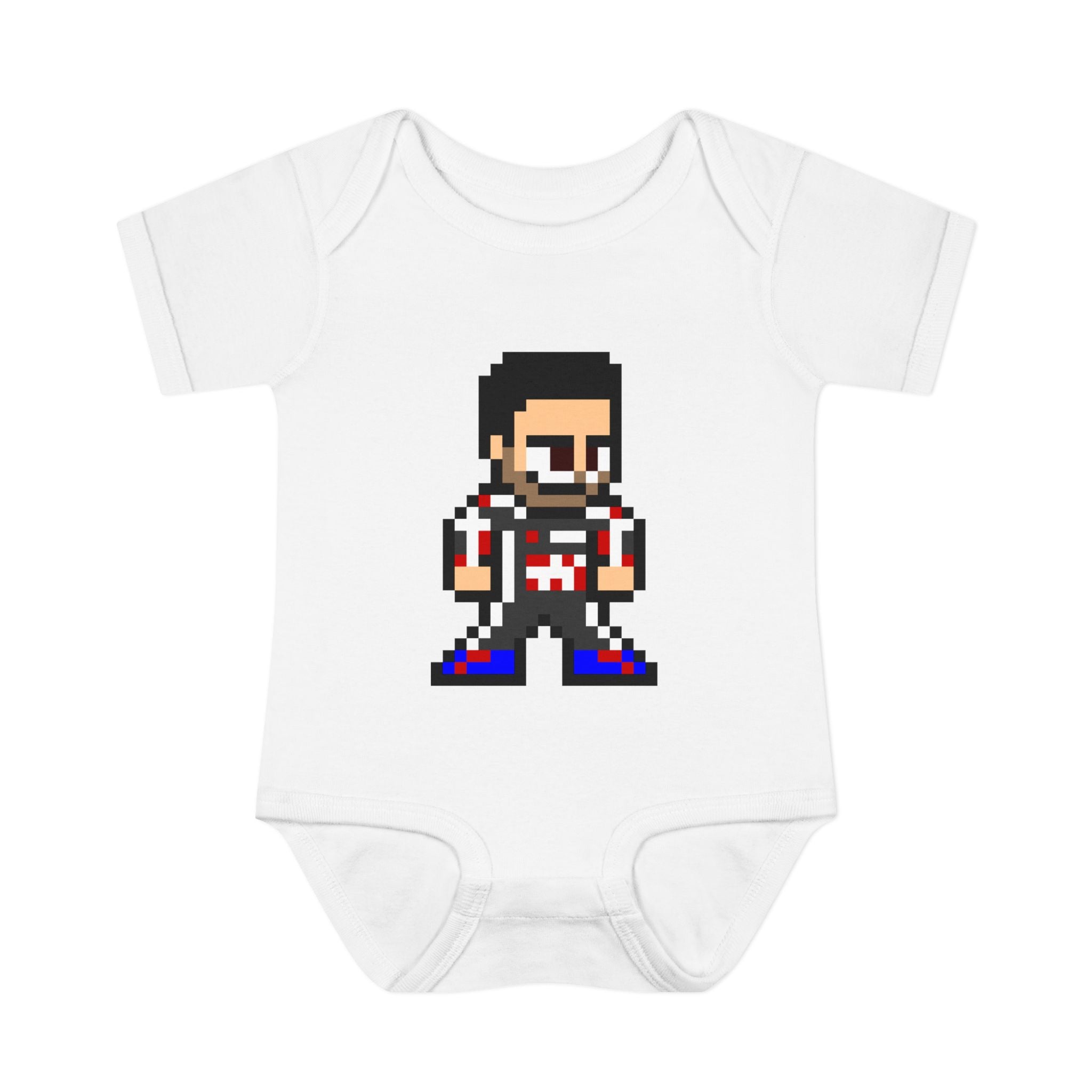 8-bit Esteban Ocon Baby Bodysuit