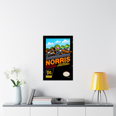 Norris 8-bit Game Poster