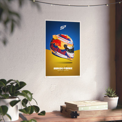 Sergio Perez Signature Poster
