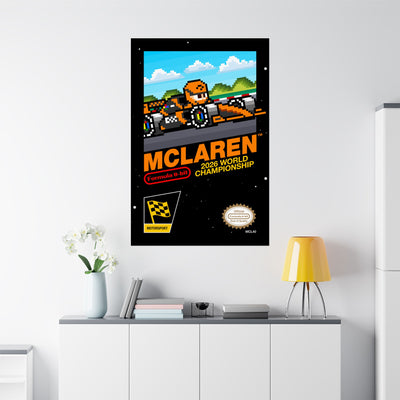 McLaren 8-bit Game Poster