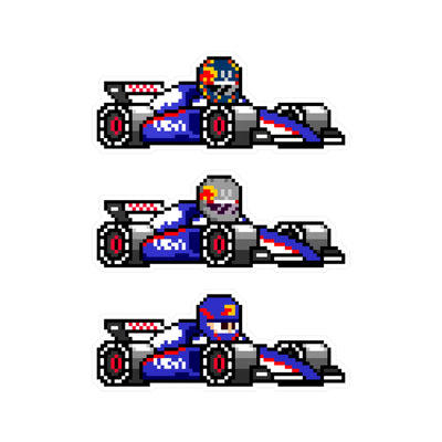 Visa Cash App RB 8-bit Vinyl Decal Stickers