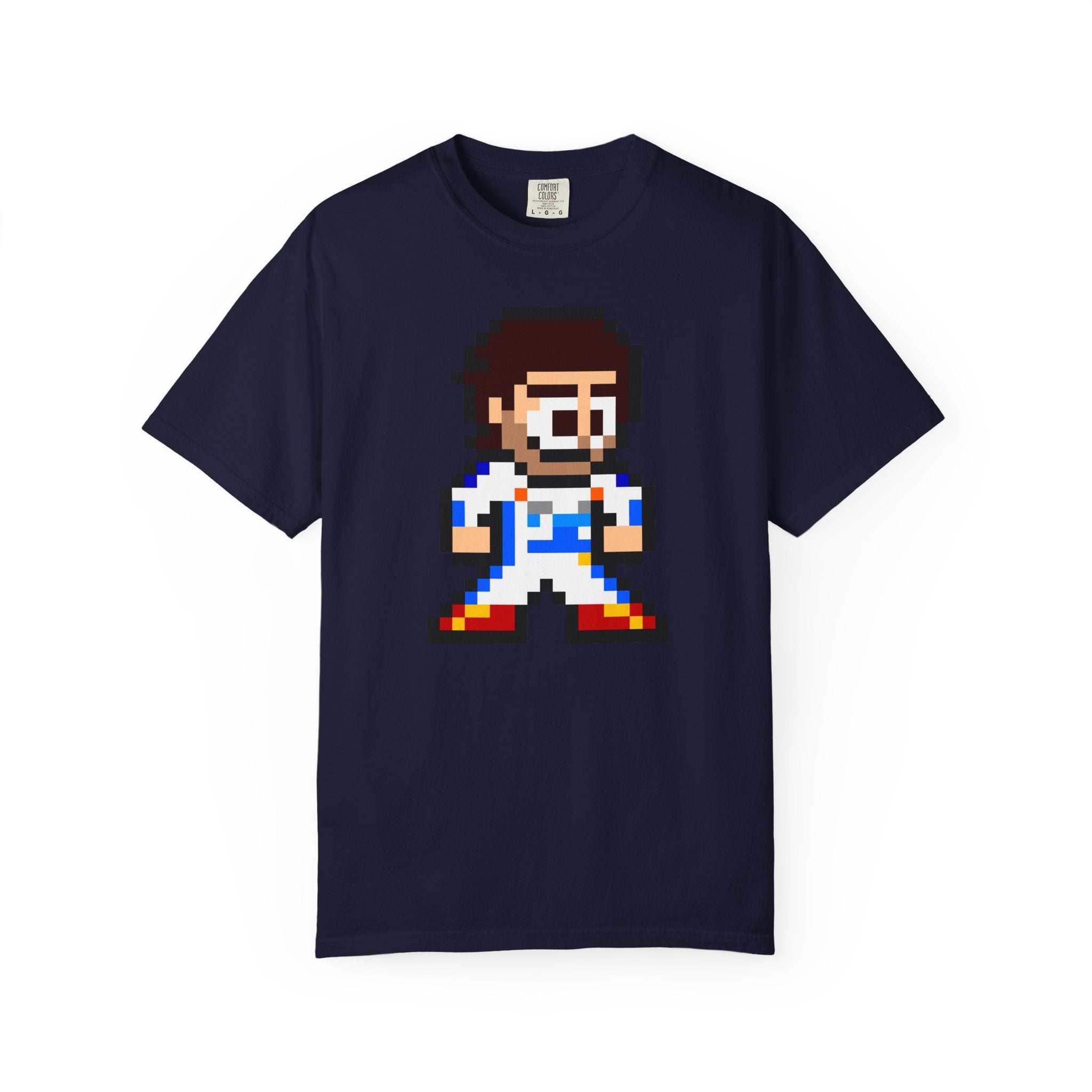 8-bit Carlos Sainz Adult Heavyweight 100% Cotton T-shirt