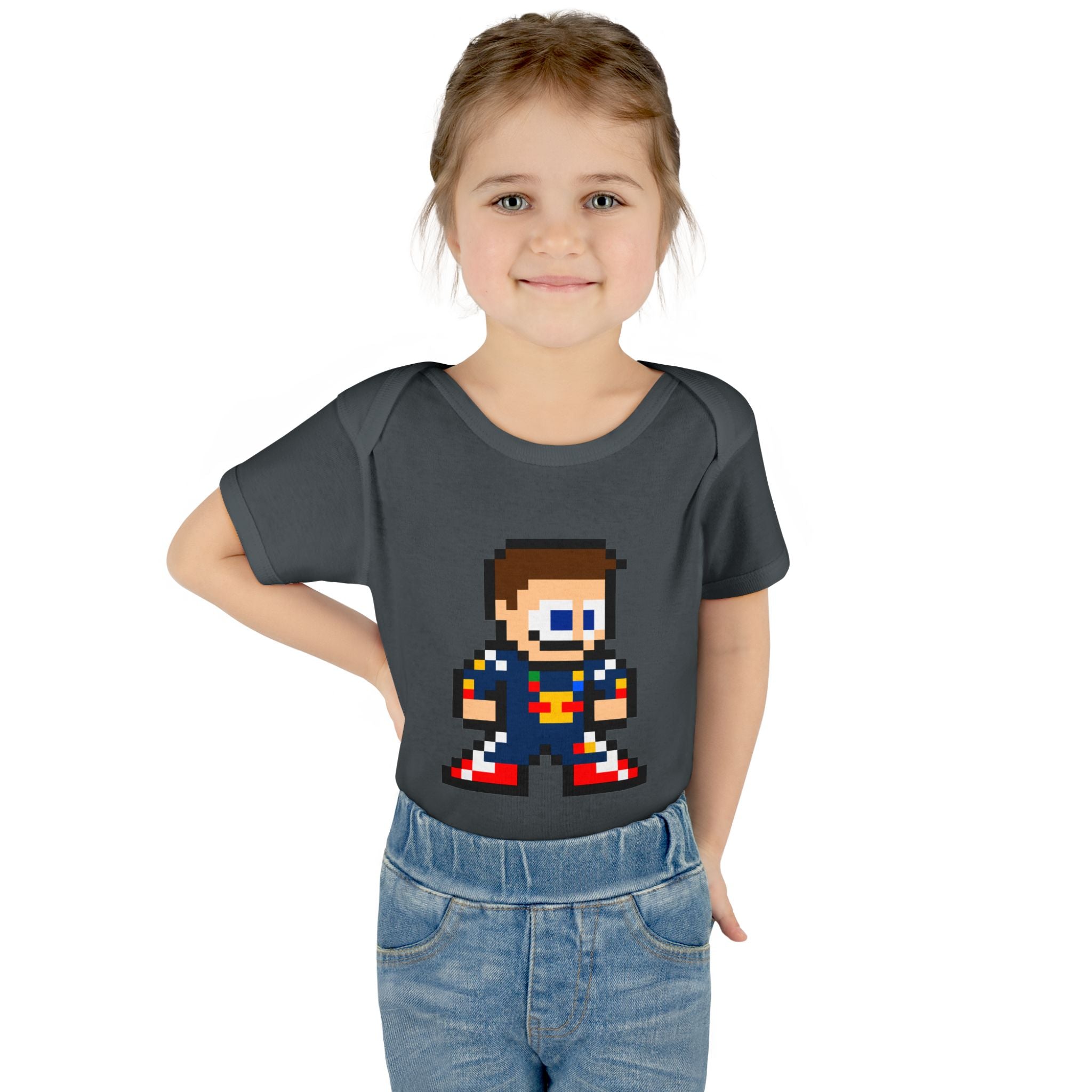 8-bit Max Verstappen Baby Bodysuit
