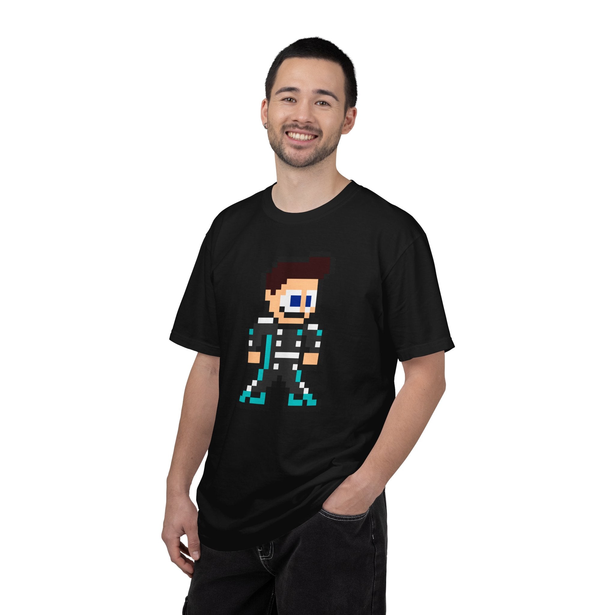 8-bit George Russell Adult Heavyweight 100% Cotton T-shirt