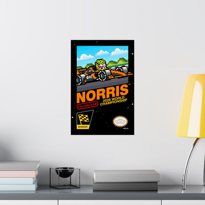 Norris 8-bit Game Poster
