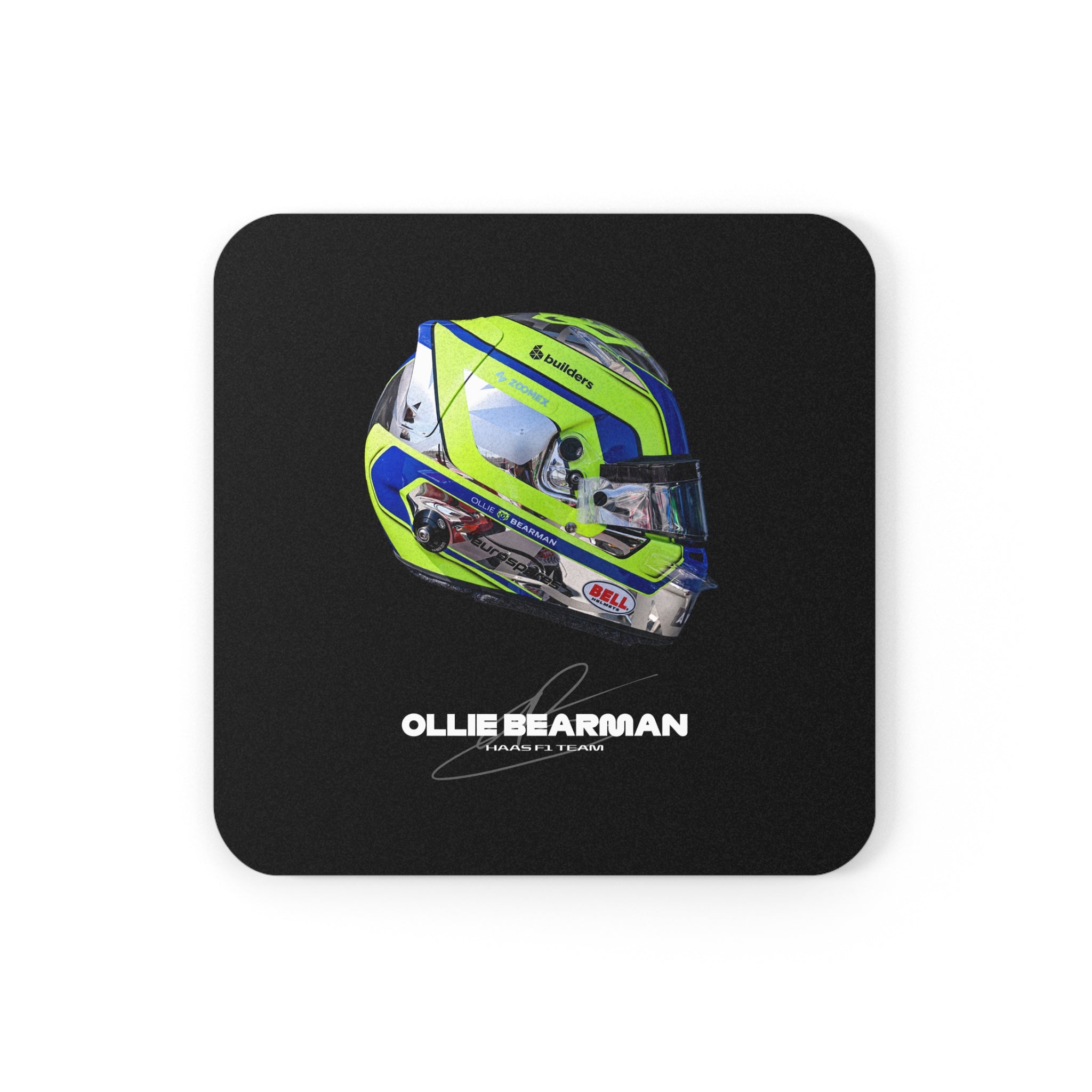 Ollie Bearman Signature Cork Coaster