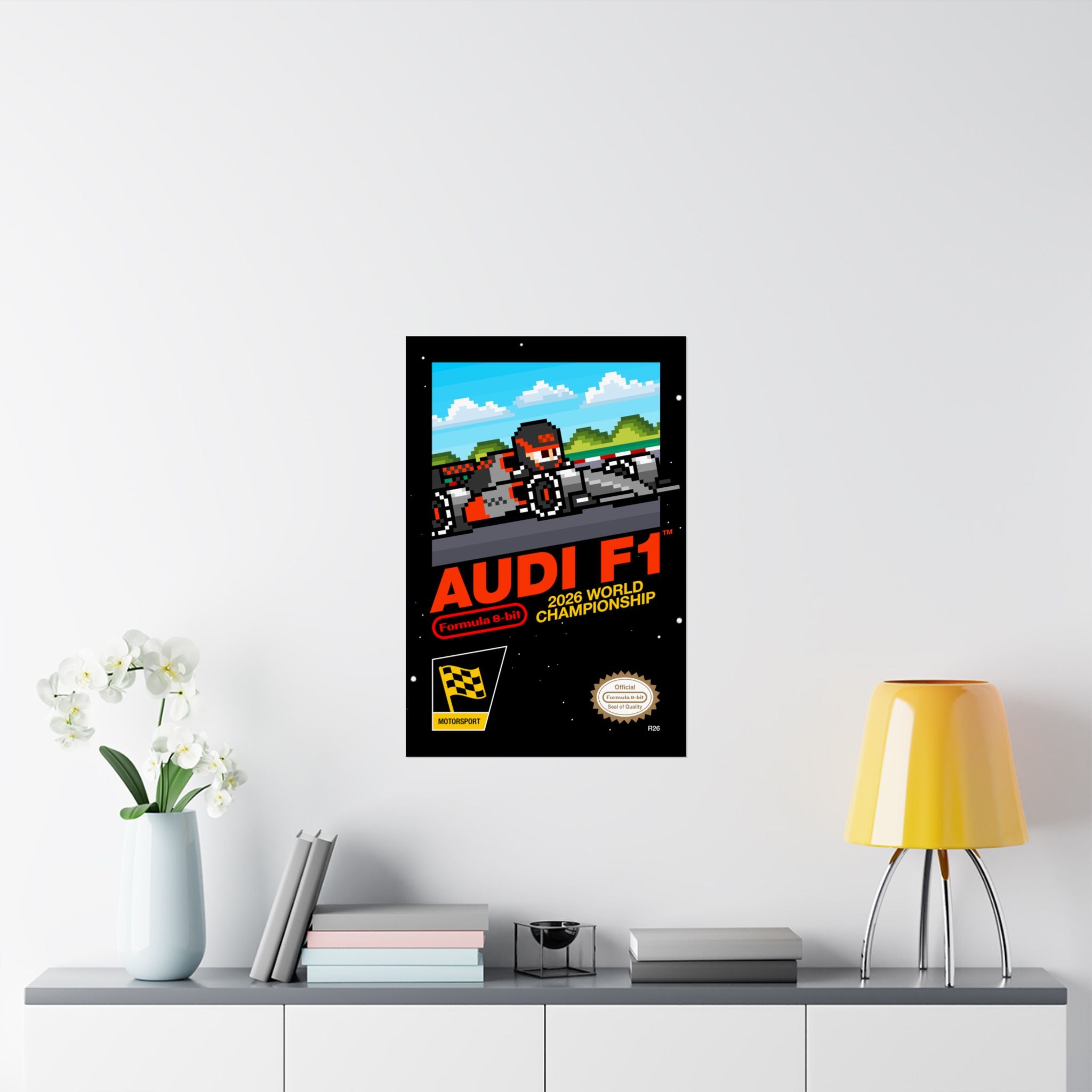 Audi 8-bit Game Poster