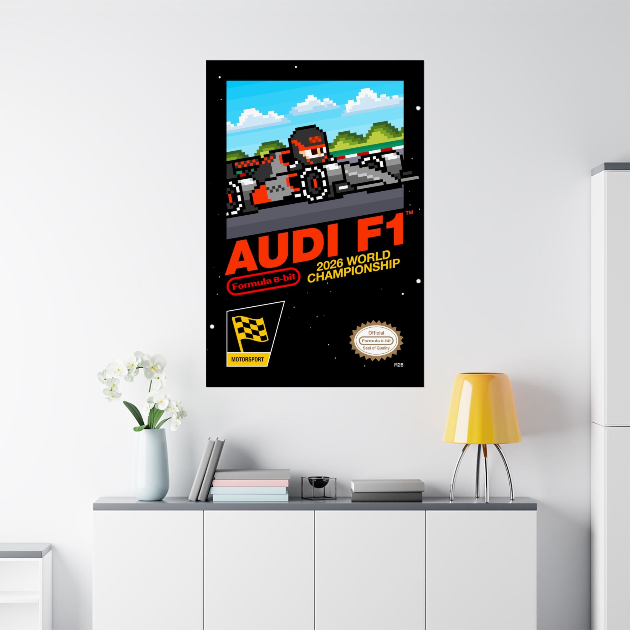 Audi 8-bit Game Poster