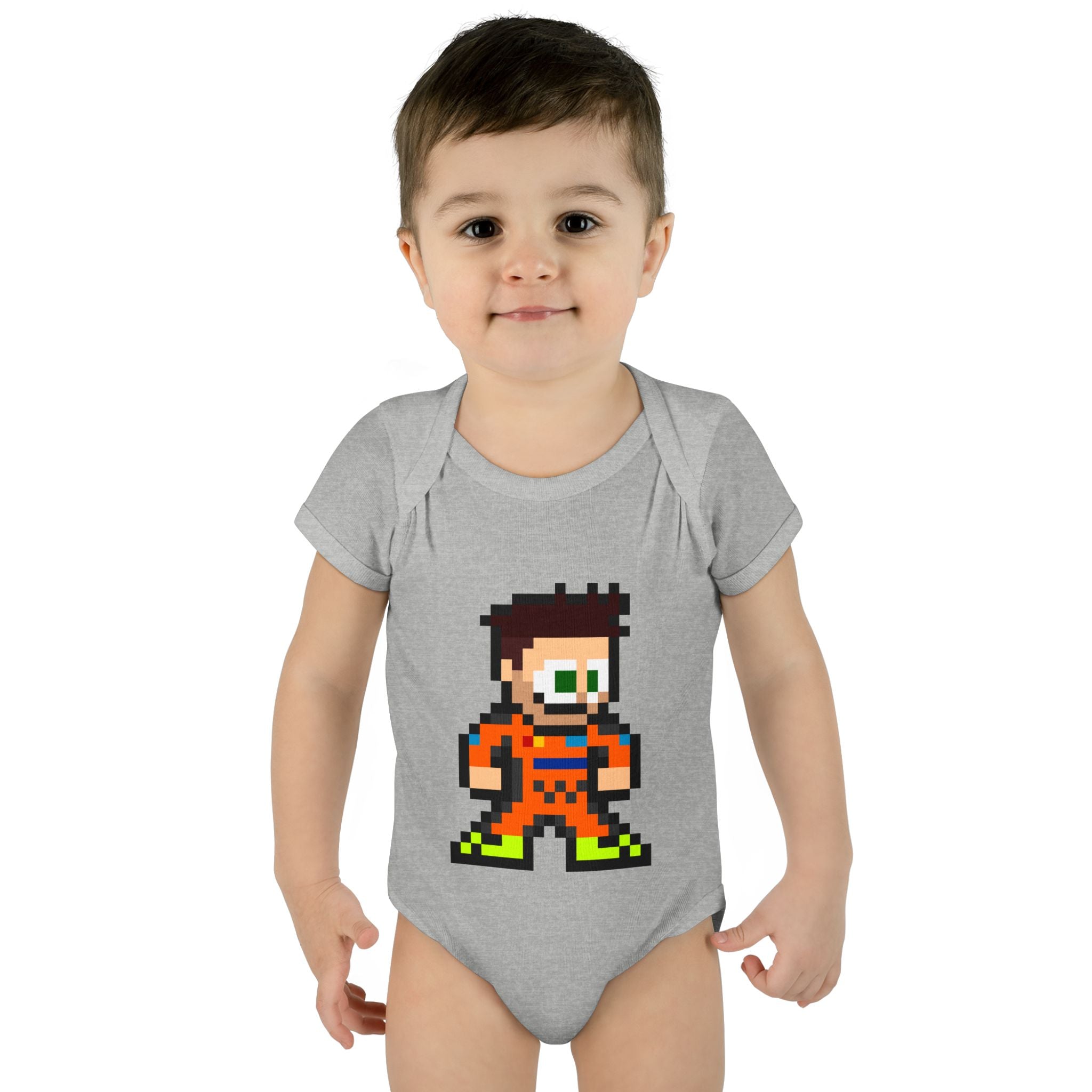 8-bit Lando Norris Baby Bodysuit