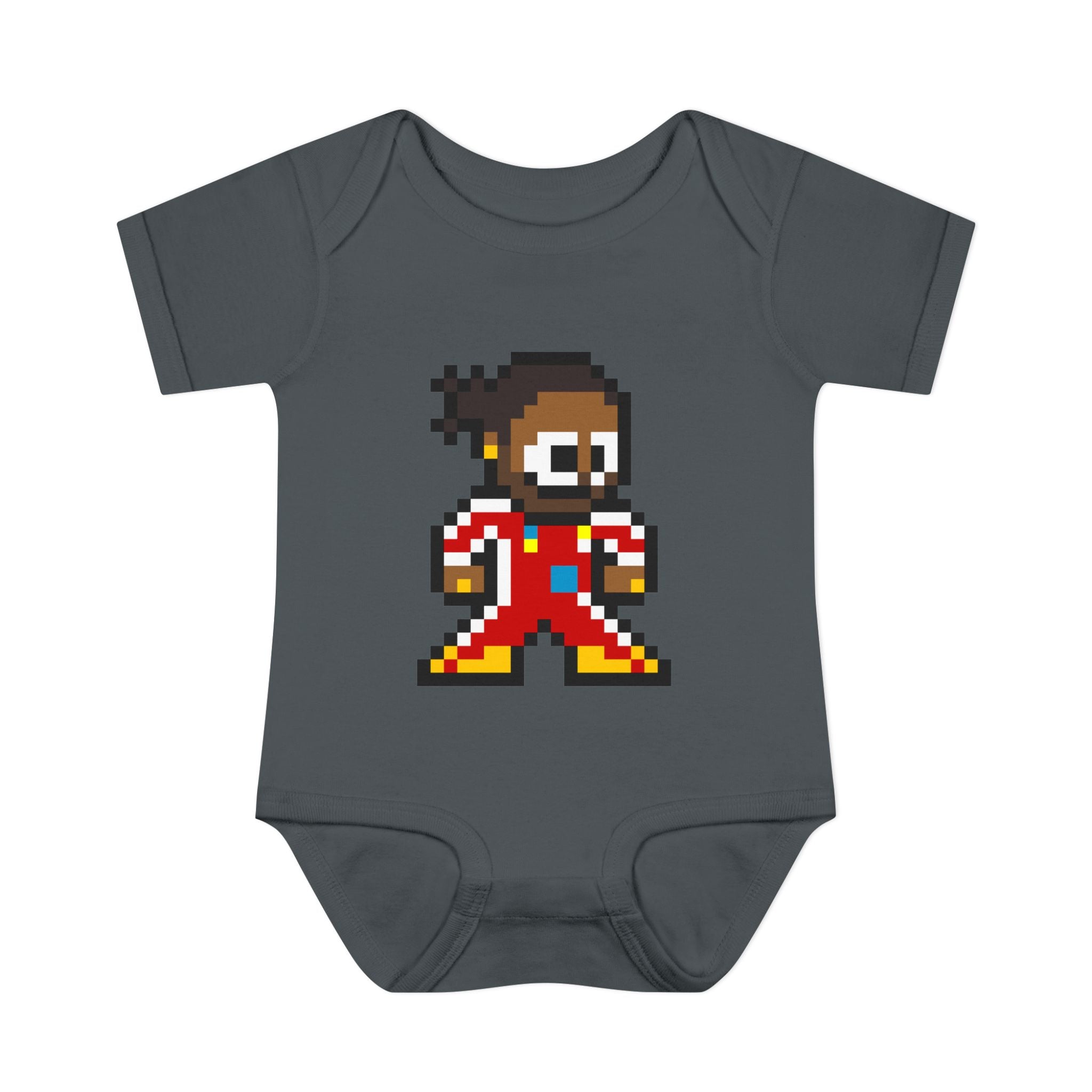 8-bit Lewis Hamilton Baby Bodysuit
