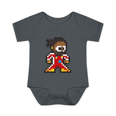 8-bit Lewis Hamilton Baby Bodysuit