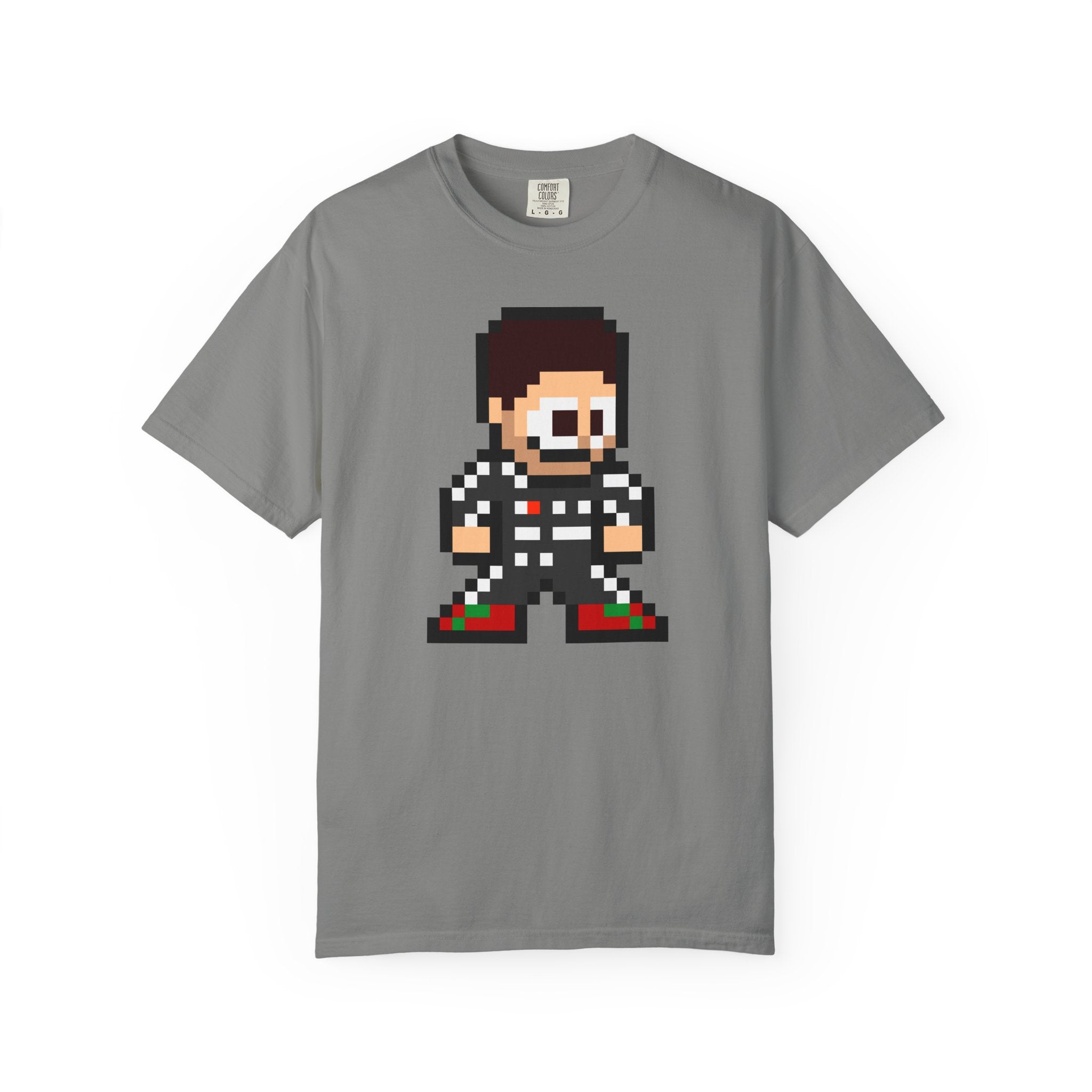 8-bit Sergio Perez Adult Heavyweight 100% Cotton T-shirt