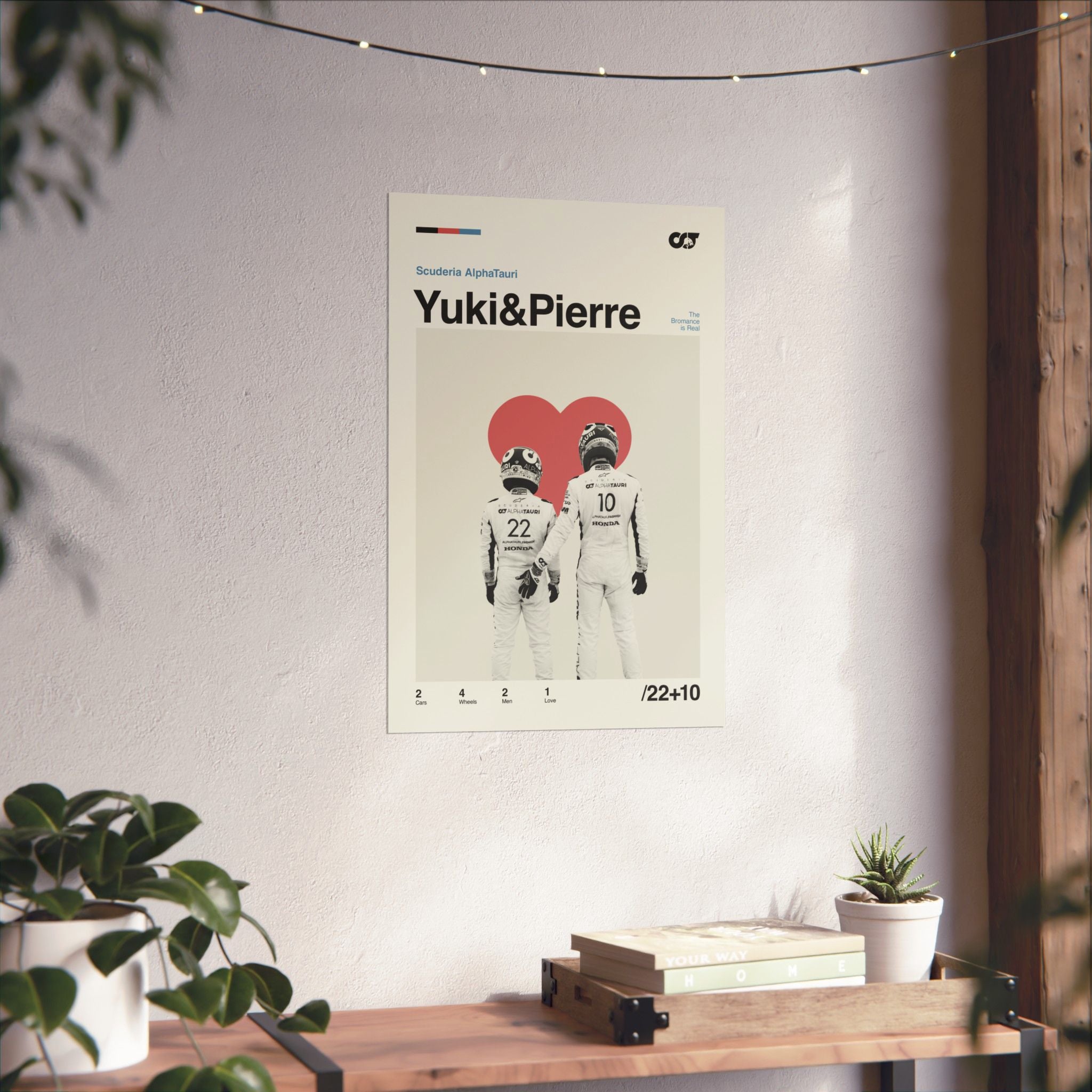 Yuki & Pierre Mid-century Poster