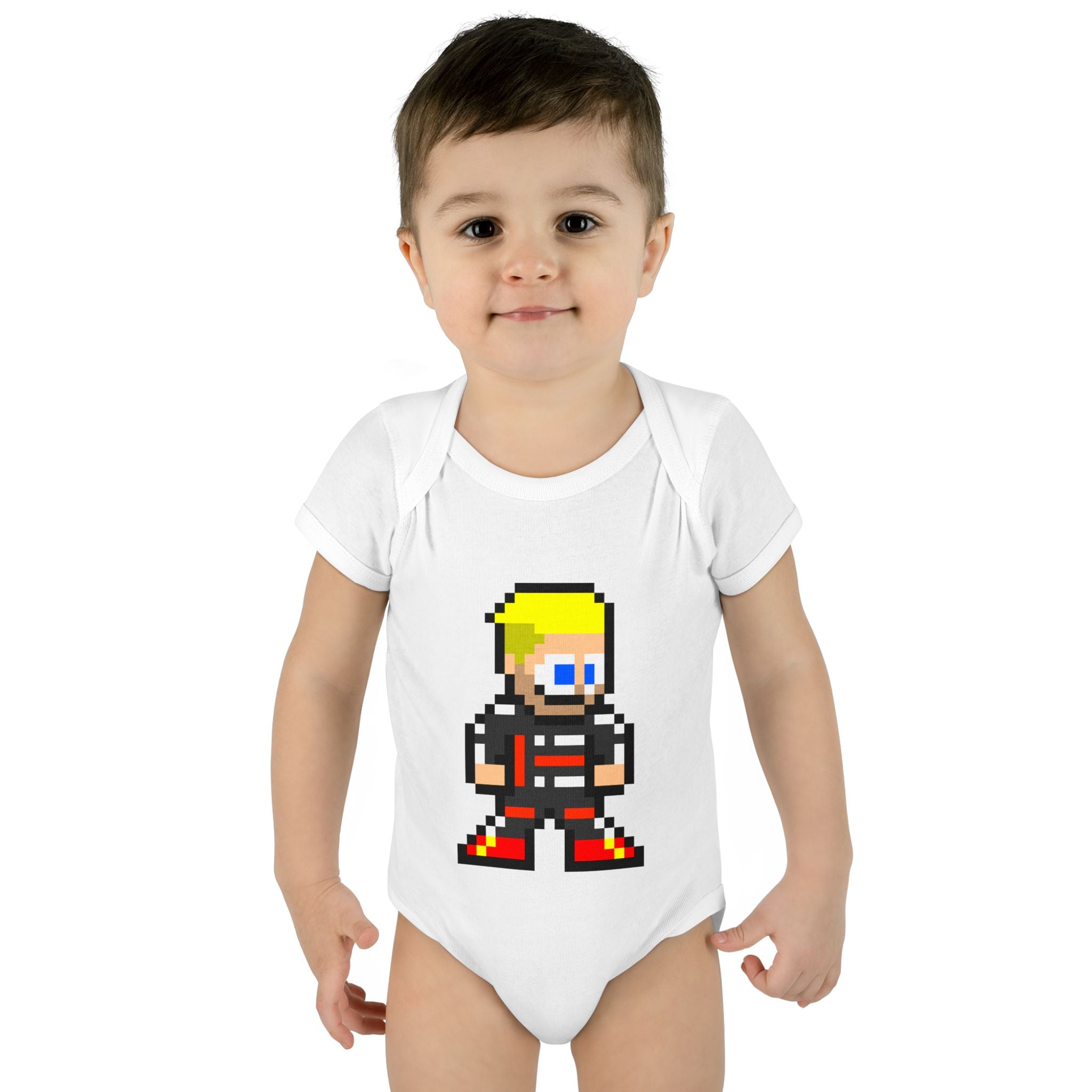 8-bit Nico Hulkenberg Baby Bodysuit