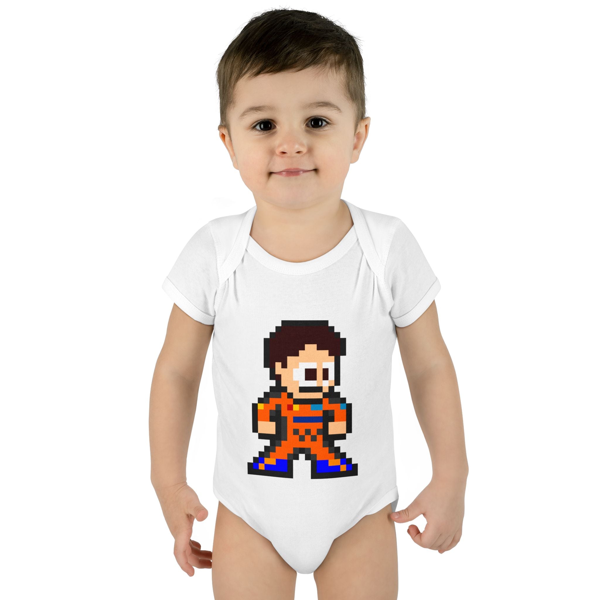 8-bit Oscar Piastri Baby Bodysuit