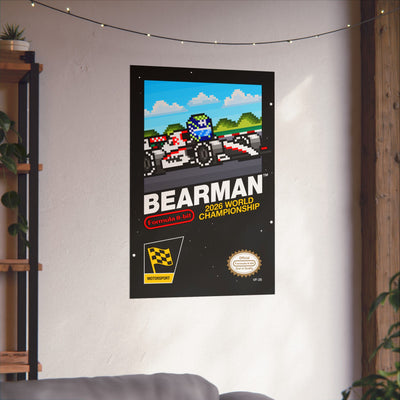 Bearman 8-bit Game Poster