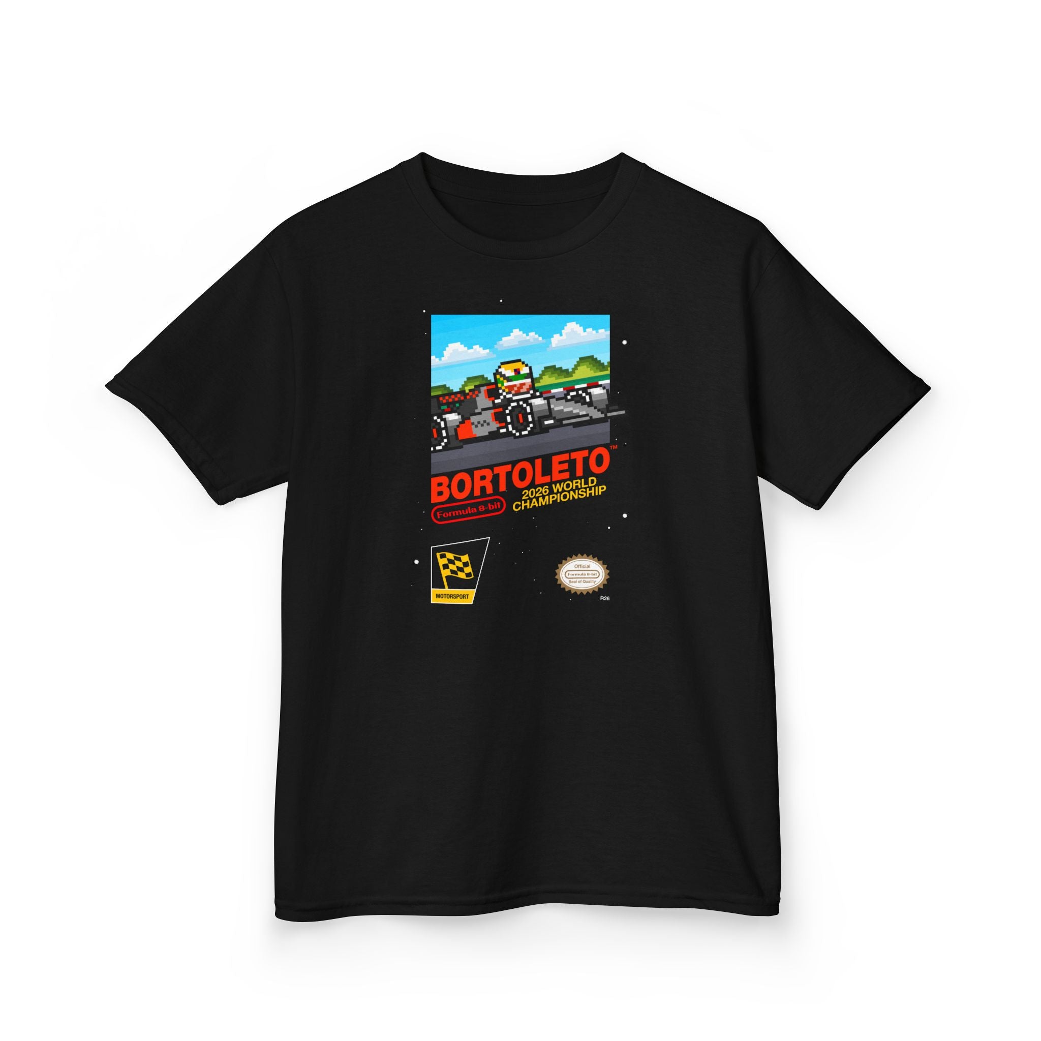Bortolero 8-bit Game Kids Heavyweight 100% Cotton T-shirt