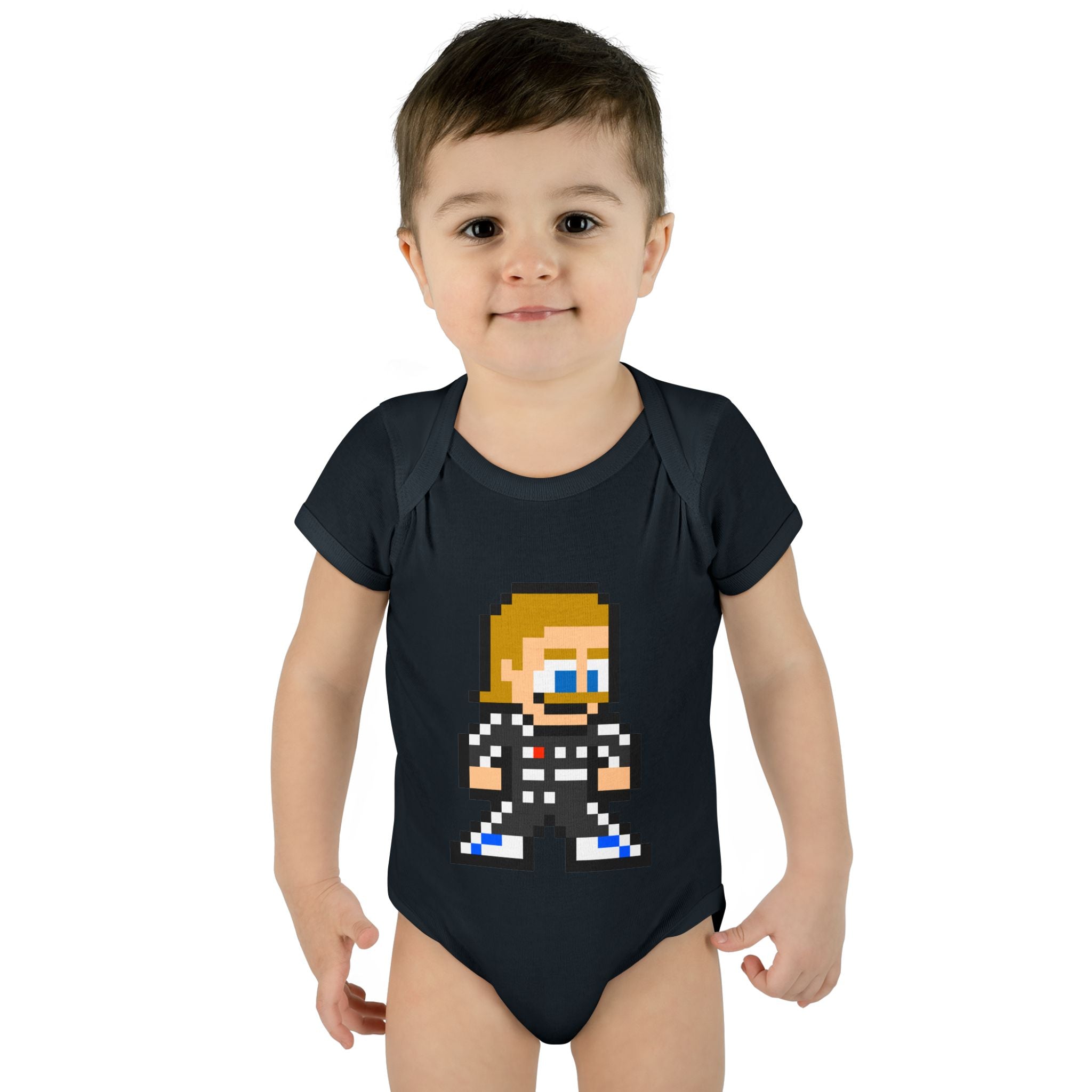8-bit Valtteri Bottas Baby Bodysuit