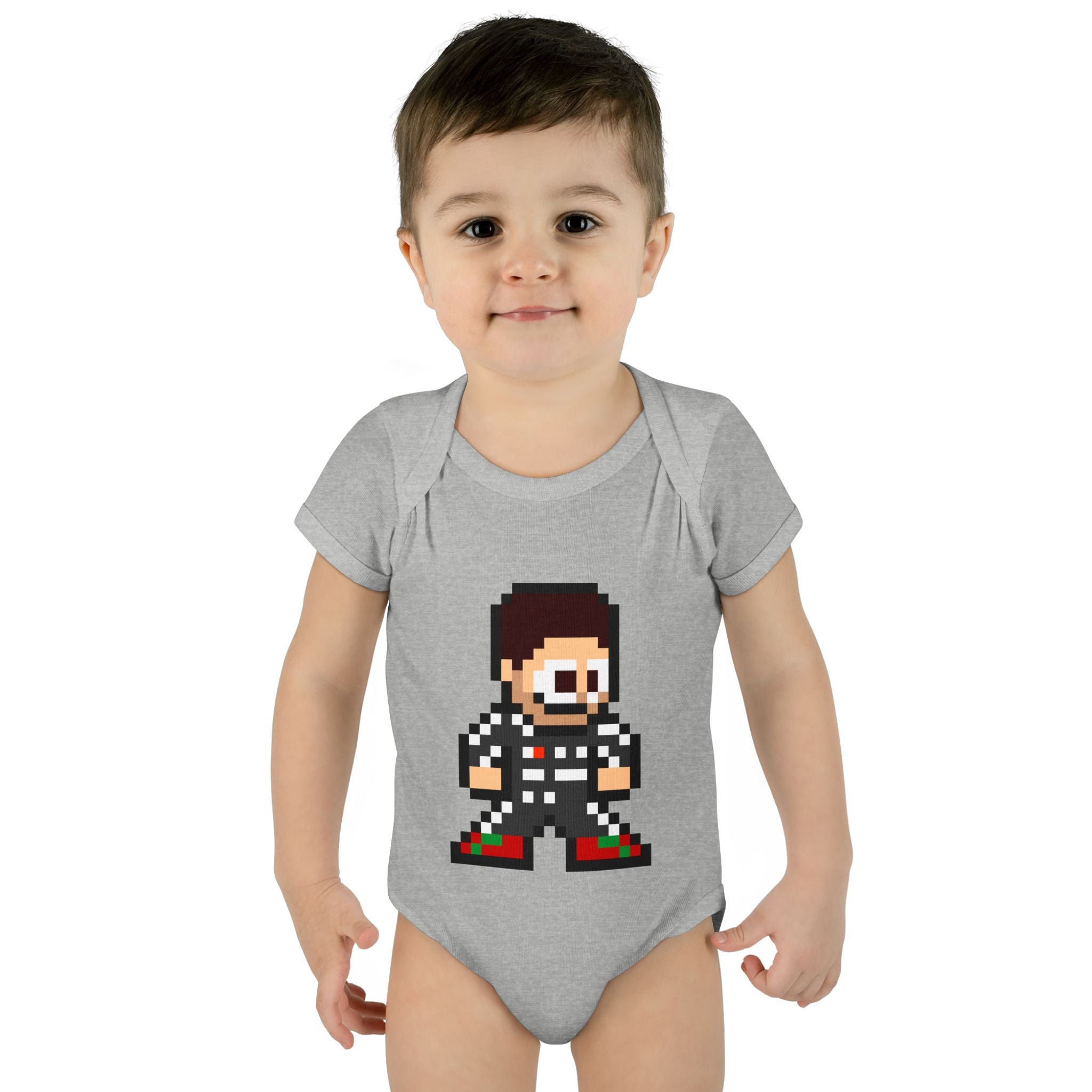 8-bit Sergio Perez Baby Bodysuit