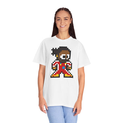 8-bit Lewis Hamilton Adult Heavyweight 100% Cotton T-shirt