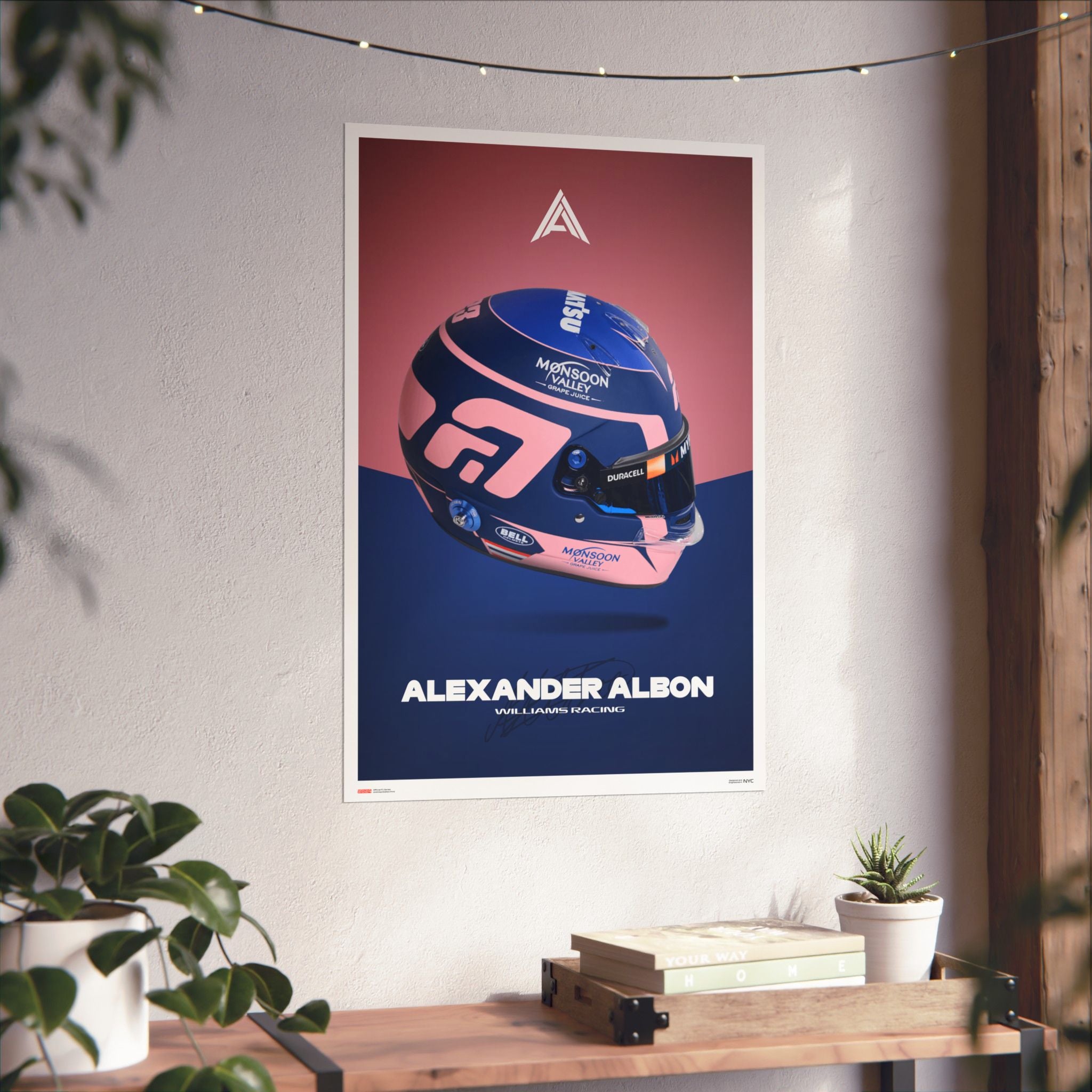 Alex Albon Signature Poster