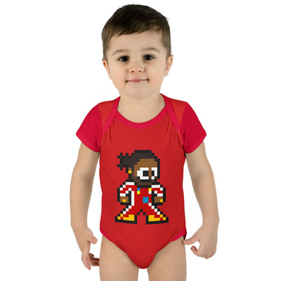 8-bit Lewis Hamilton Baby Bodysuit