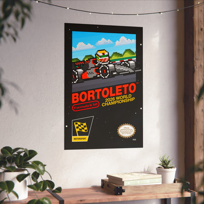 Bortoleto 8-bit Game Poster