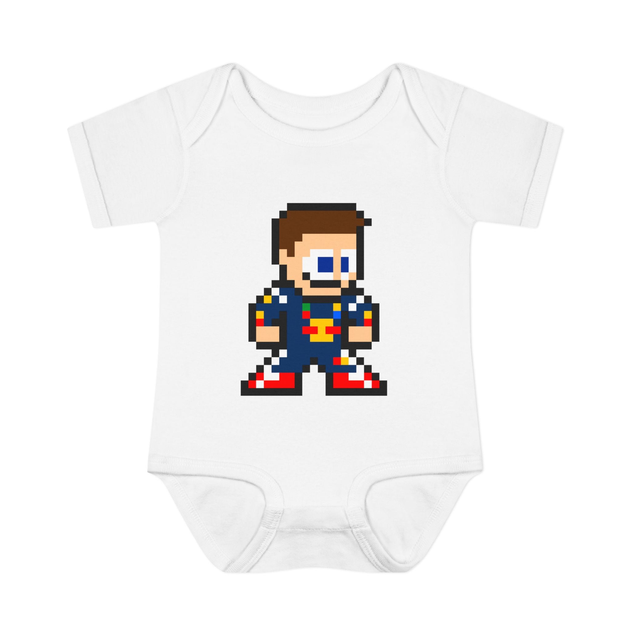 8-bit Max Verstappen Baby Bodysuit