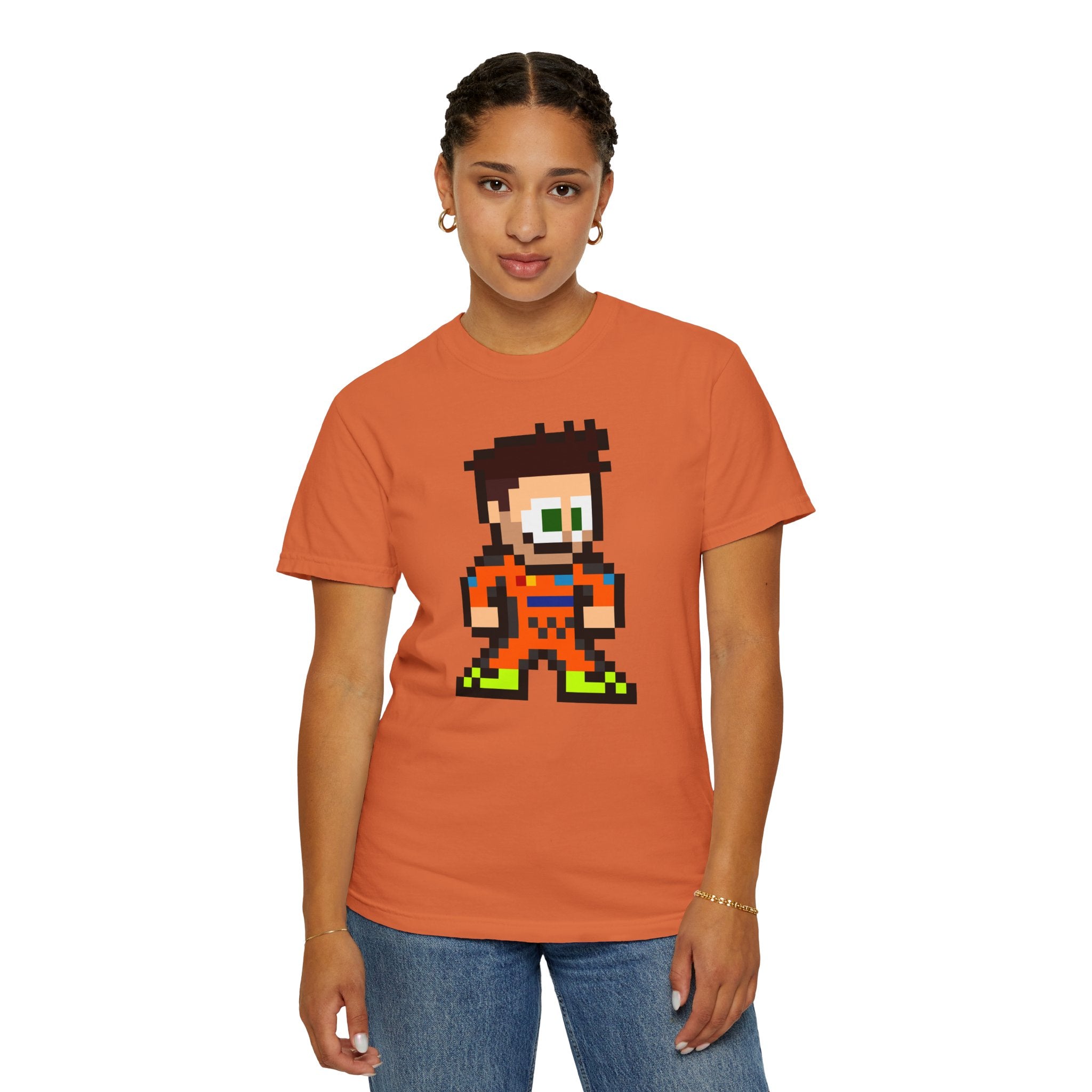 8-bit Lando Norris Adult Heavyweight 100% Cotton T-shirt