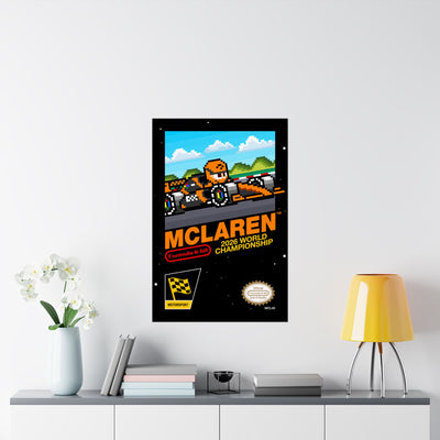 McLaren 8-bit Game Poster