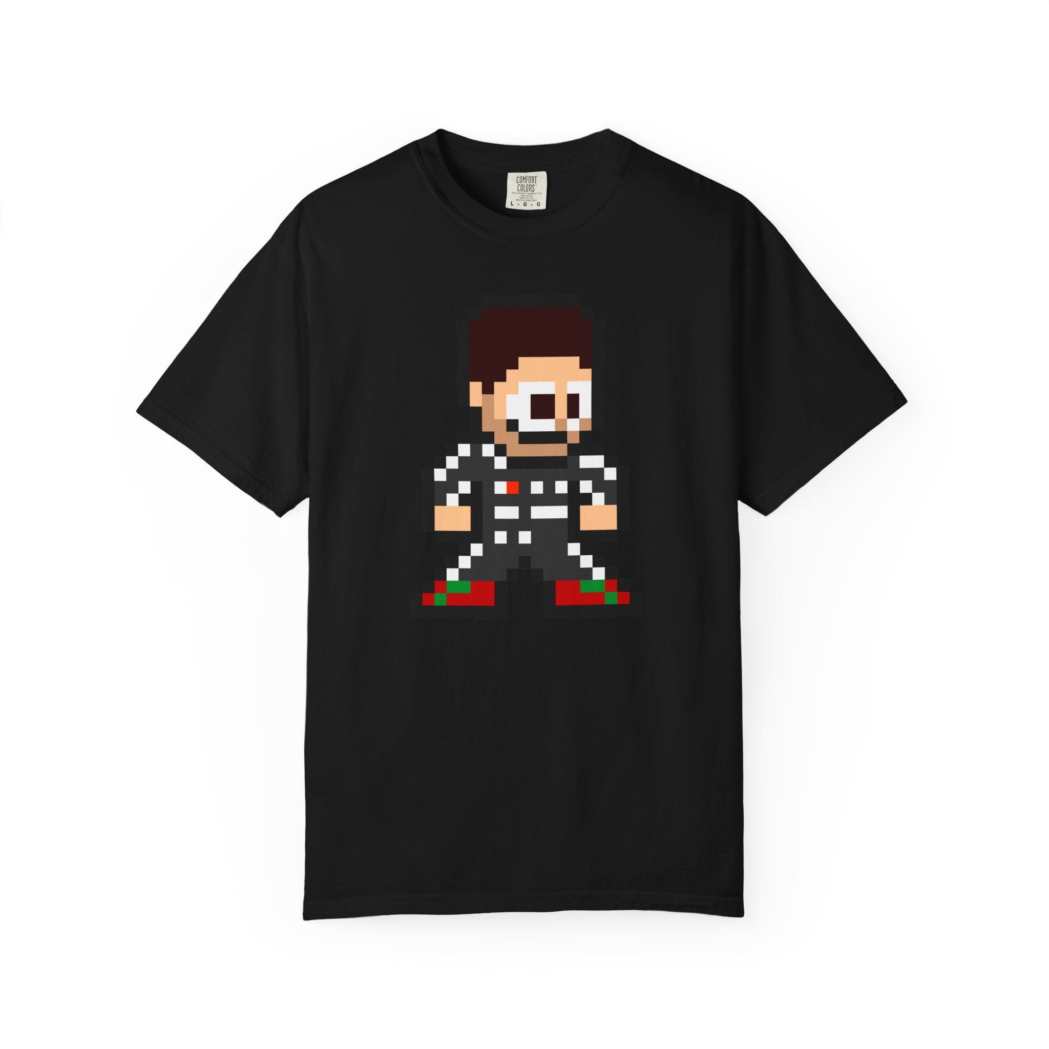 8-bit Sergio Perez Adult Heavyweight 100% Cotton T-shirt