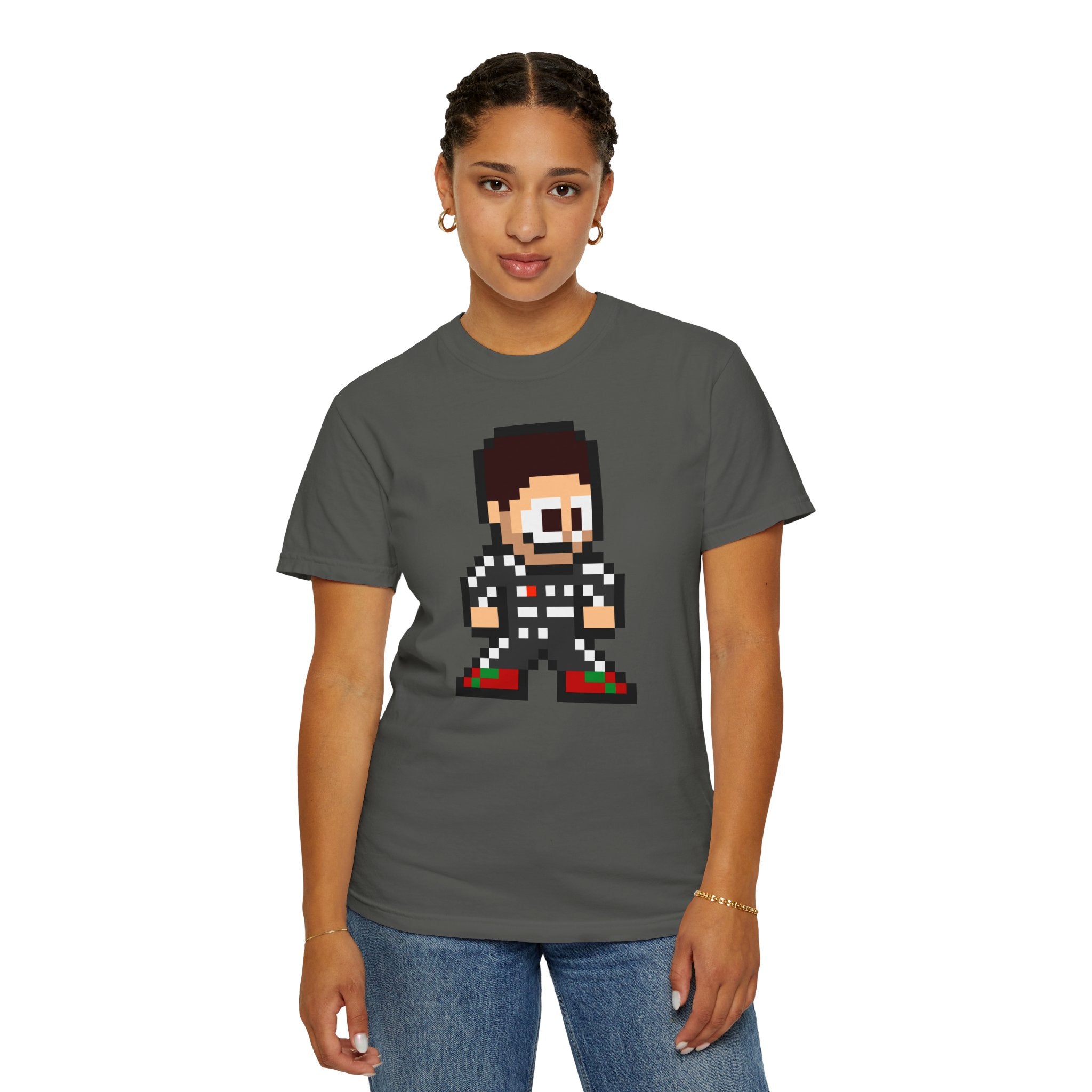 8-bit Sergio Perez Adult Heavyweight 100% Cotton T-shirt