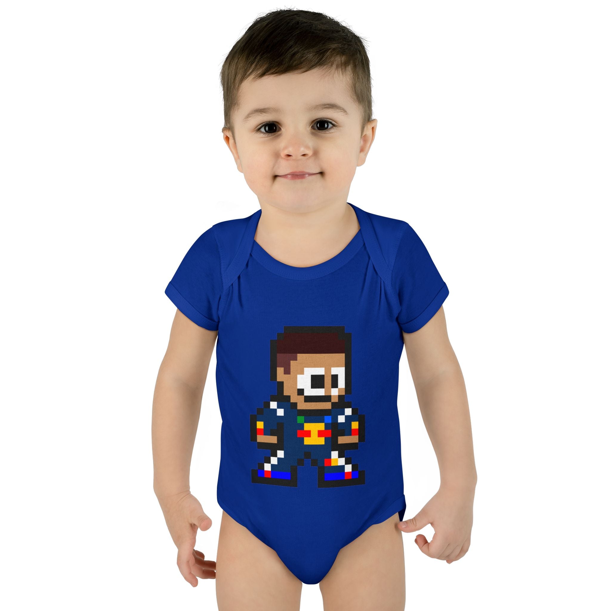 8-bit Isack Hadjar Baby Bodysuit