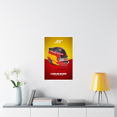 Carlos Sainz Signature Poster
