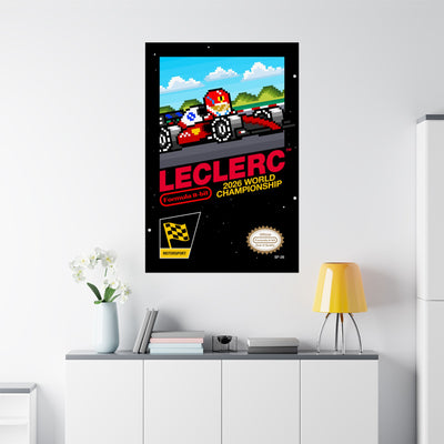 Leclerc 8-bit Game Poster