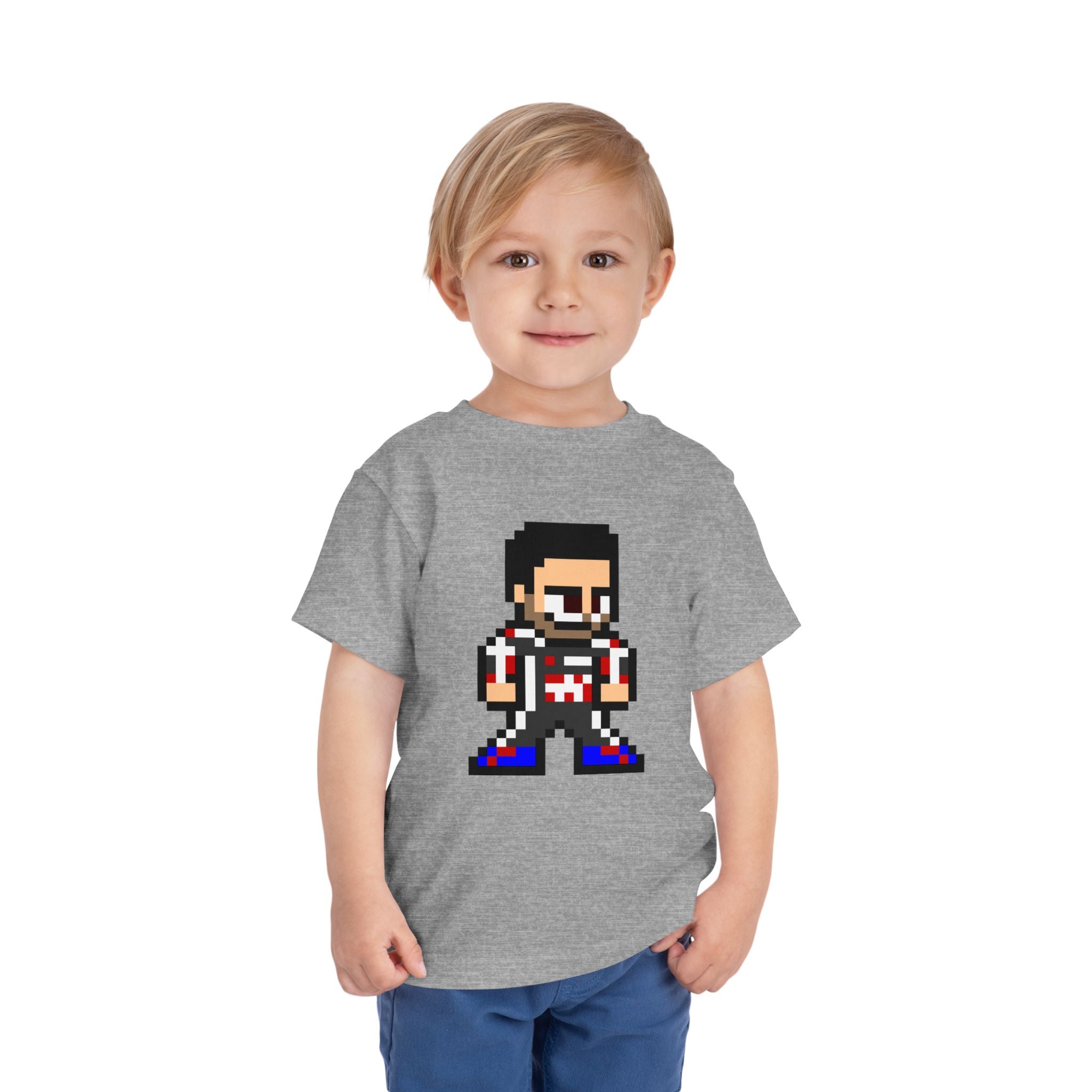 8-bit Esteban Ocon Toddler Tee