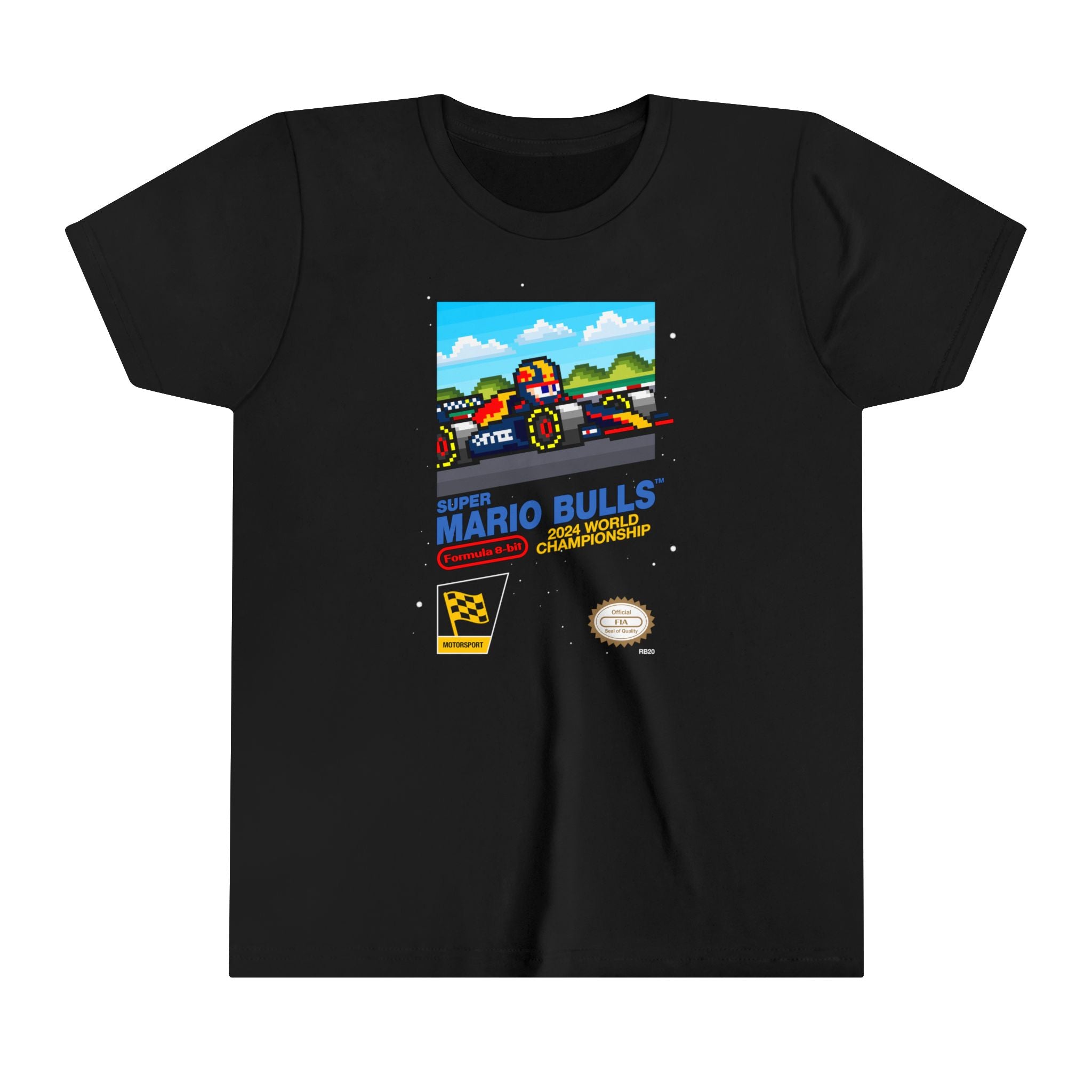 Super Bulls 8-bit Game Youth T-shirt