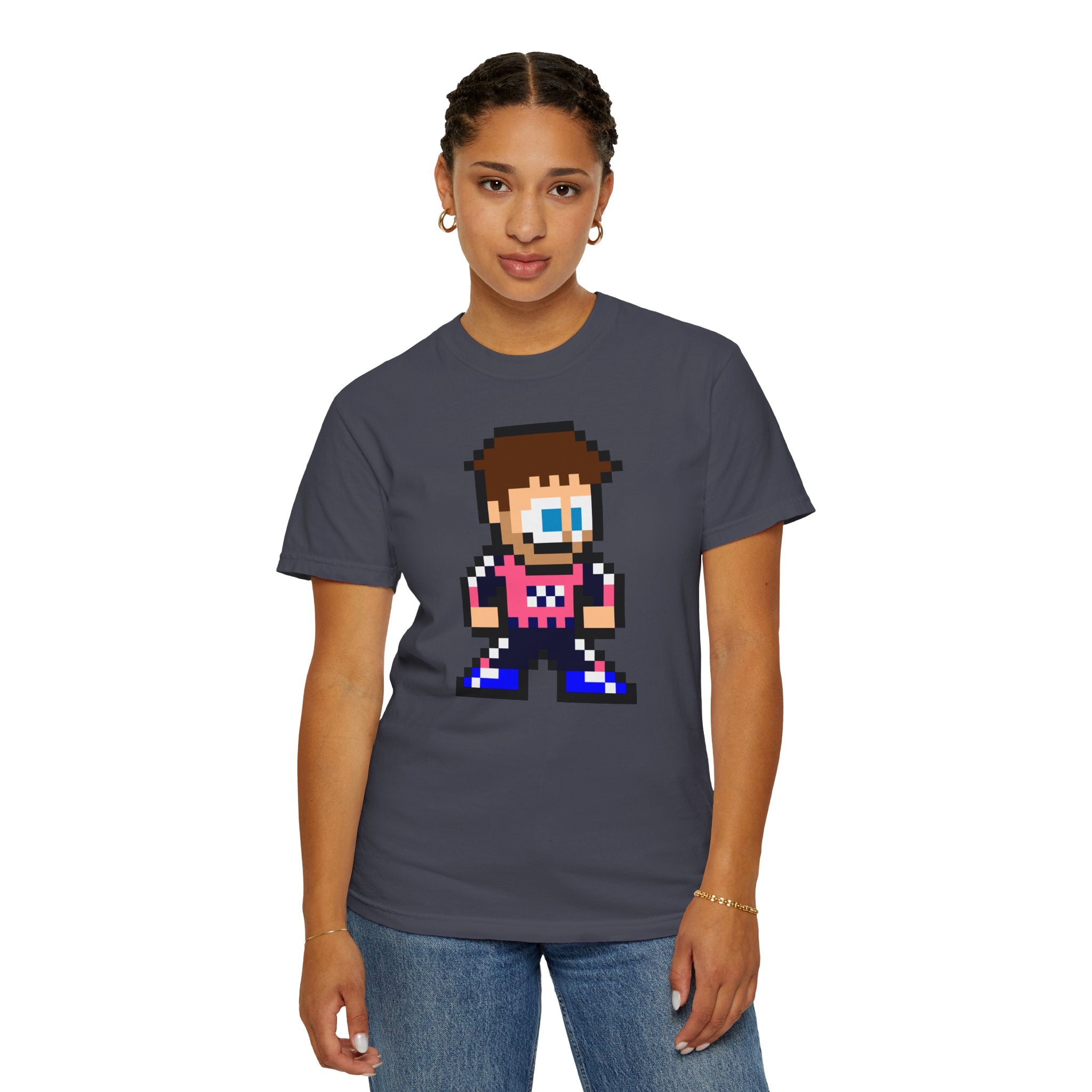 8-bit Pierre Gasly Adult Heavyweight 100% Cotton T-shirt
